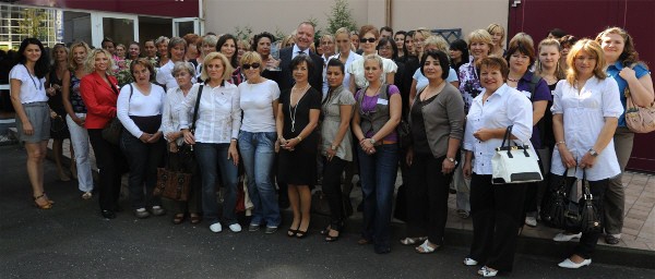 Gruppenbild mit ... Trainer